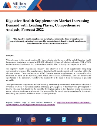 digestive health supplements market increasing