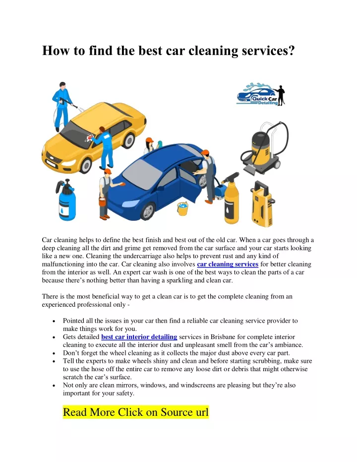 how to find the best car cleaning services