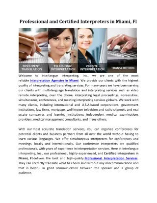 professional and certified interpreters in miami