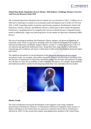 global deep brain stimulation devices market 2020