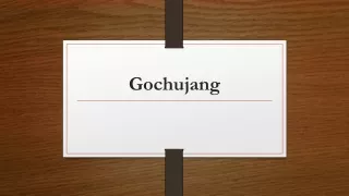 Gochujang | Red chili paste |