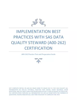 implementation best practices with sas data
