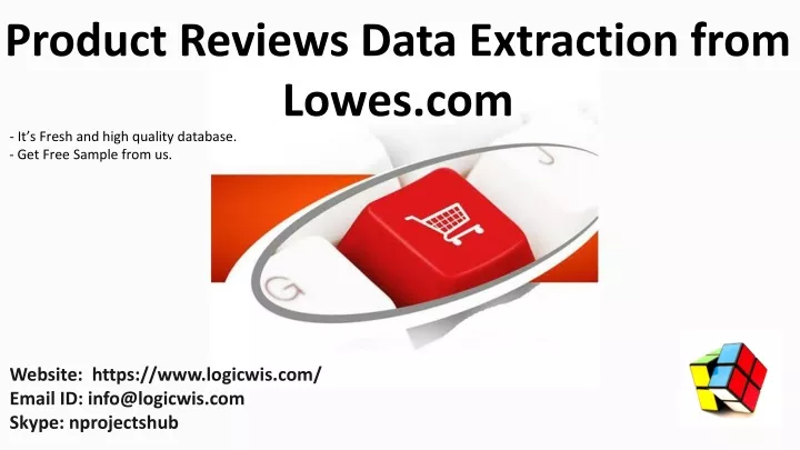 product reviews data extraction from lowes com