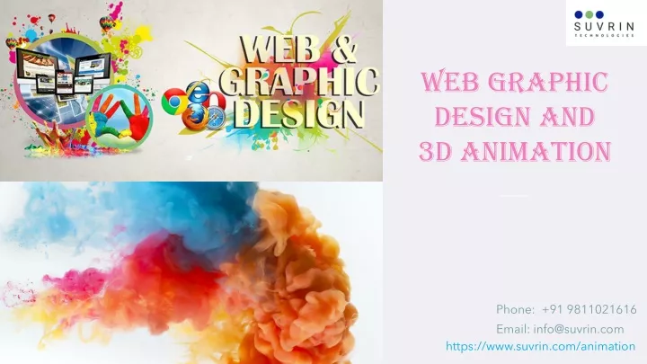 web graphic design and 3d animation