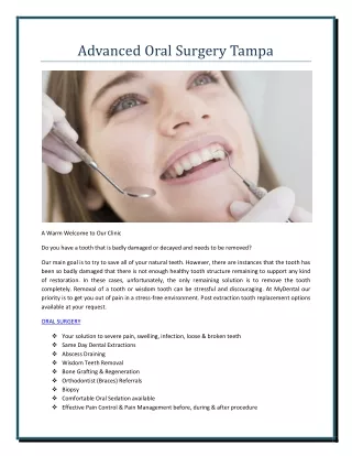MyDental Tampa: Implants, Dentures, Oral Surgery | Dentistry Tampa FL