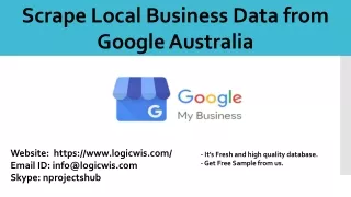 scrape local business data from google australia