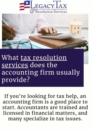Most Reliable Tax Resolution Services | Legacy Tax & Resolution Services
