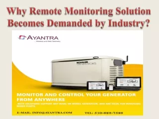 Why Remote Monitoring Solution Becomes Demanded by Industry
