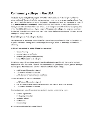community college in the usa