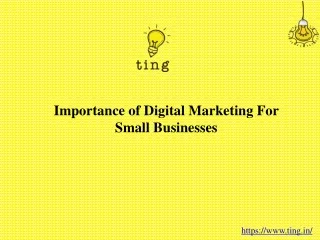 importance of digital marketing for small