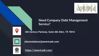 need company debt management service