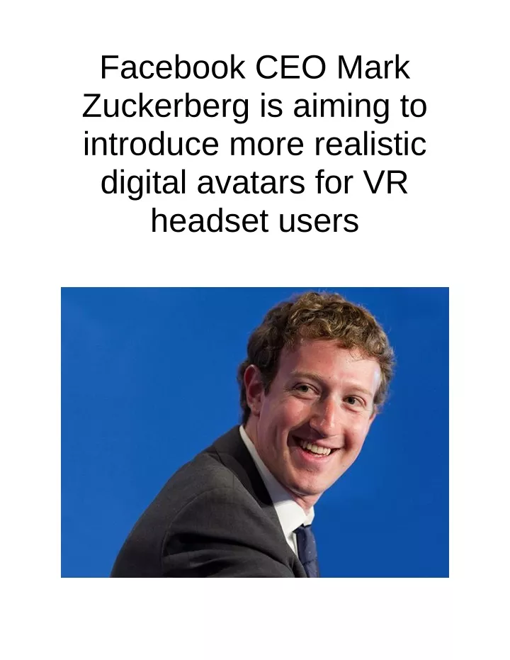 facebook ceo mark zuckerberg is aiming