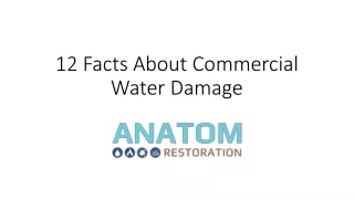 12 Facts About Commercial Water Damage, Anatom Restoration Colorado Springs CO
