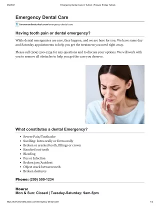 Emergency Dental Care in Turlock | Forever Smiles Turlock