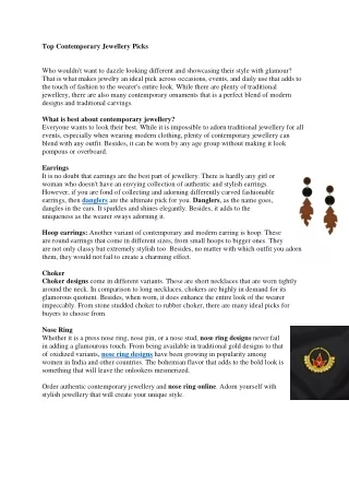 Top Contemporary Jewellery Picks