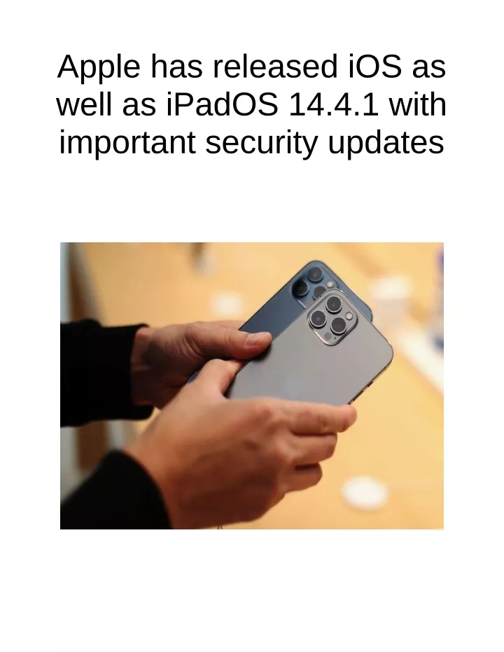 apple has released ios as well as ipados