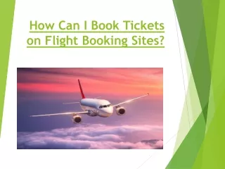 how can i book tickets on flight booking sites