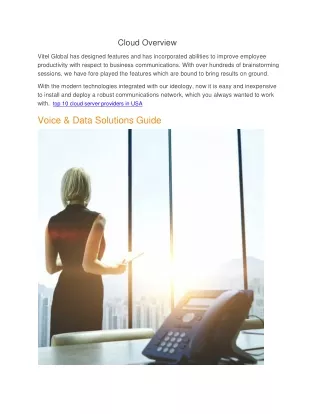 welcome to vitel global communications