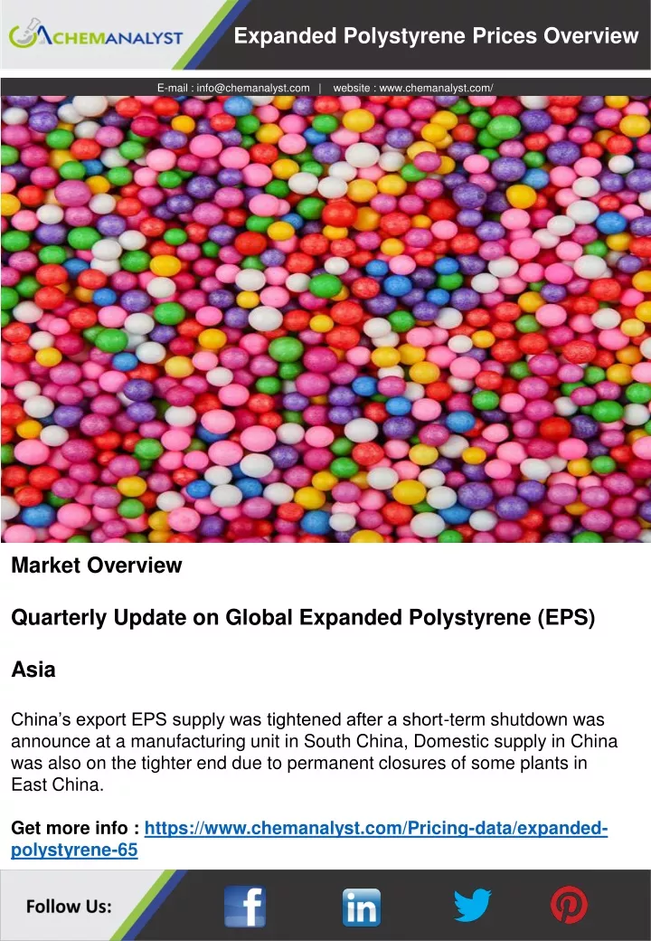 expanded polystyrene prices overview