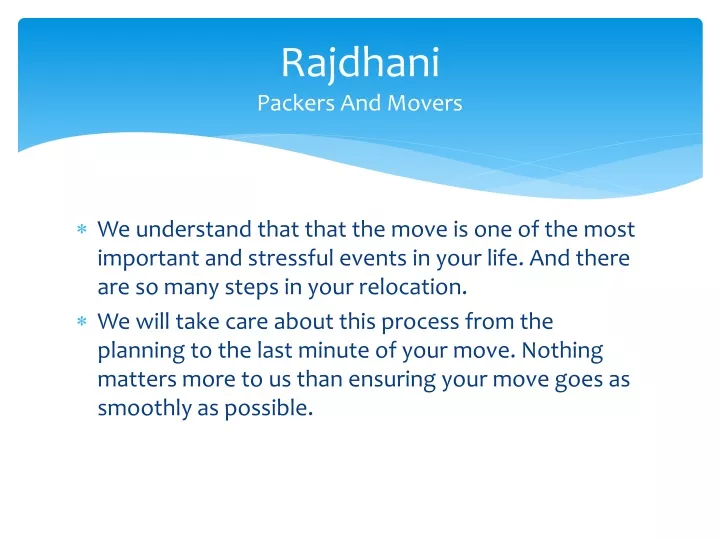 rajdhani packers and movers