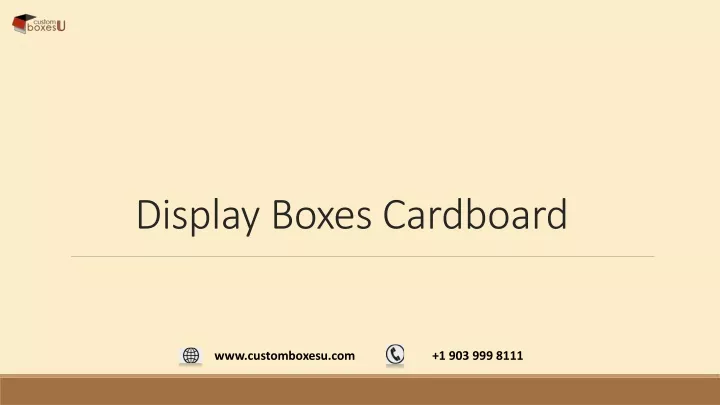 display boxes cardboard