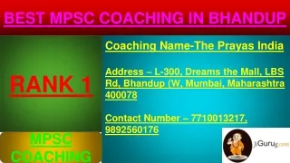 best mpsc coaching in bhandup