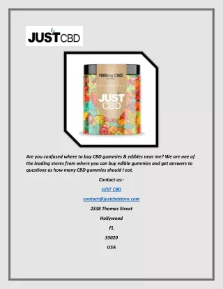 Buy CBD Gummies Online | Justcbdstore.com