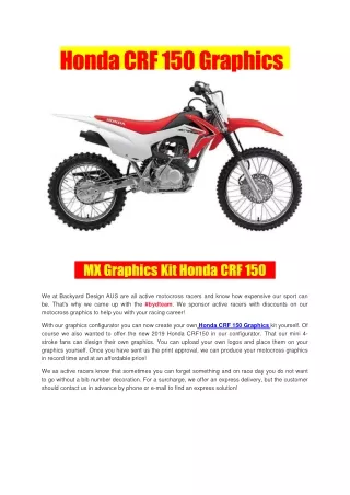 honda crf 150 graphics
