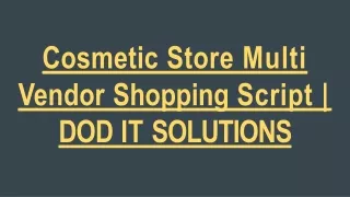 cosmetic store multi