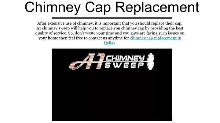chimney cap replacement