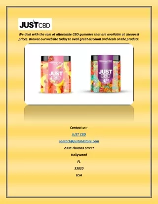 we deal with the sale of affordable cbd gummies
