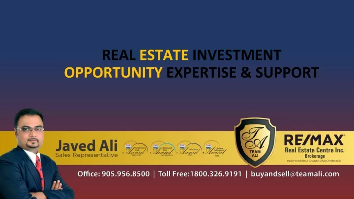 real estate investment opportunity expertise support