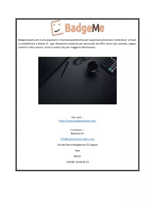 badgemeweb com una popolare e rinomata