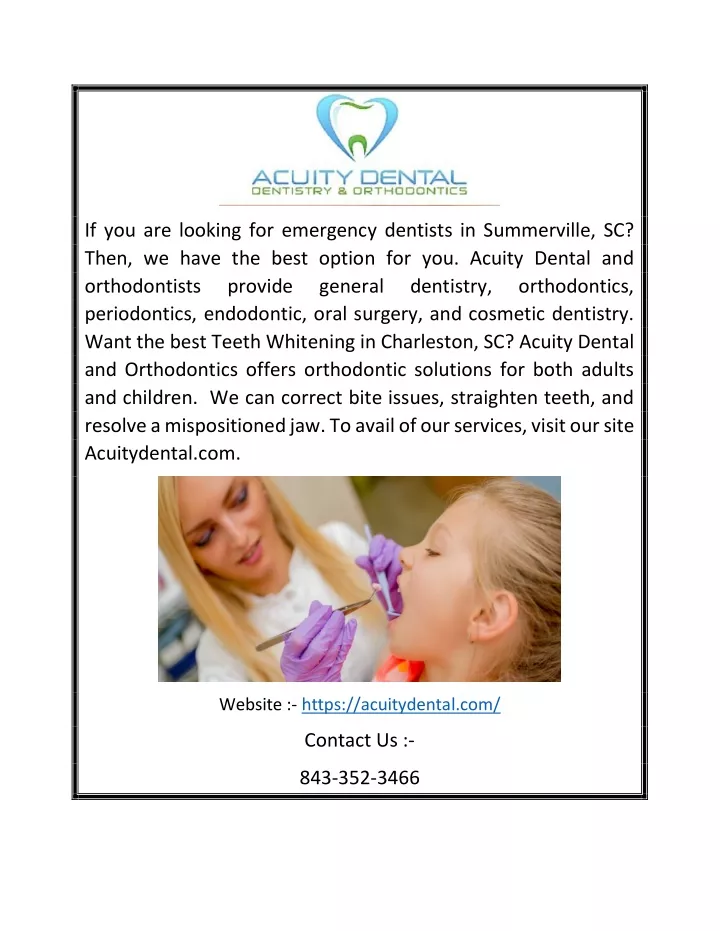 if you are looking for emergency dentists