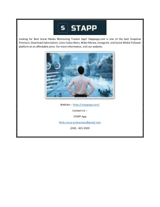 social media tracker app | Stappapp.com