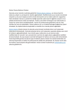 rottest y kama makinesi cihazlar