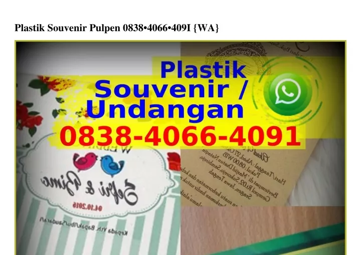 plastik souvenir pulpen 0838 4066 409i wa