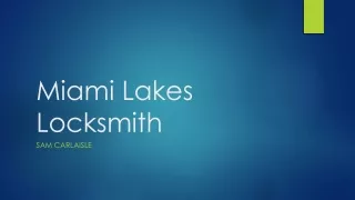 miami lakes locksmith