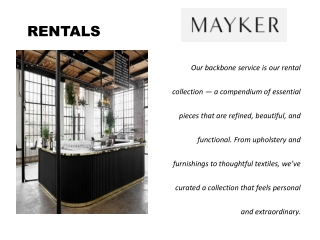 Affordable Textile Rental Services | Mayker Event