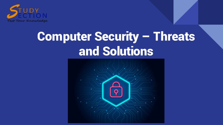 computer security threats and solutions