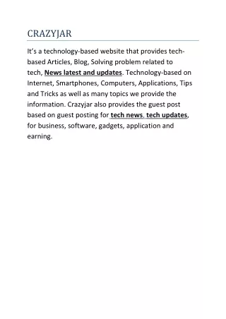 Crazyjar website