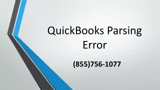 quickbooks parsing error