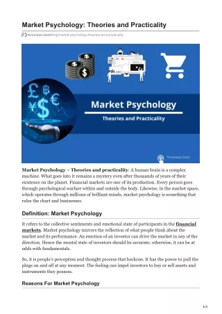 Market Psychology: Theories and Practicality