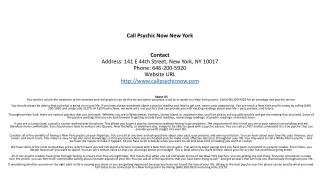 call psychic now new york contact address