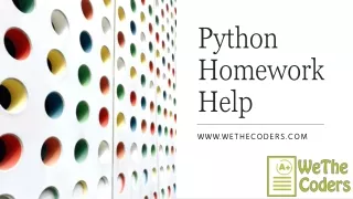 Python Homework Help
