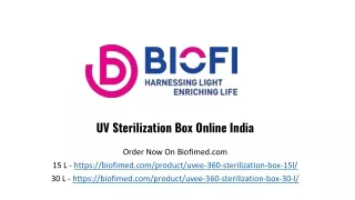 UV Sterilization Box Online India