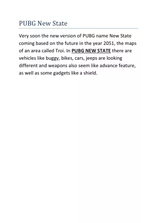 PUBG New State