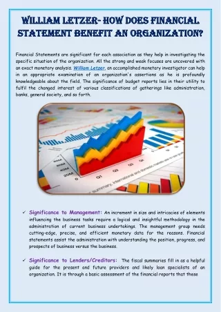 WILLIAM LETZER- HOW DOES FINANCIAL STATEMENT BENEFIT AN ORGANIZATION?