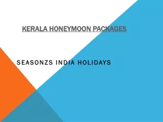 kerala honeymoon package