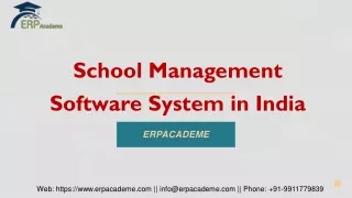 School Management Software System in India